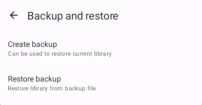 Backup and Restore